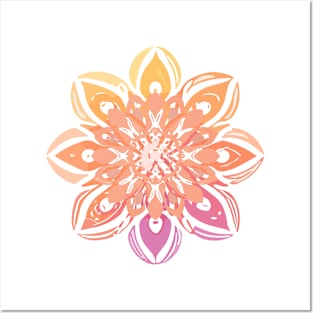 mandala Clamber drawingmandala Flutter stuffed Posters and Art